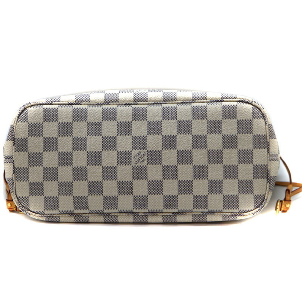 Louis Vuitton PM Damier Canvas White Bag Neverfull Tote - Picture 5 of 13